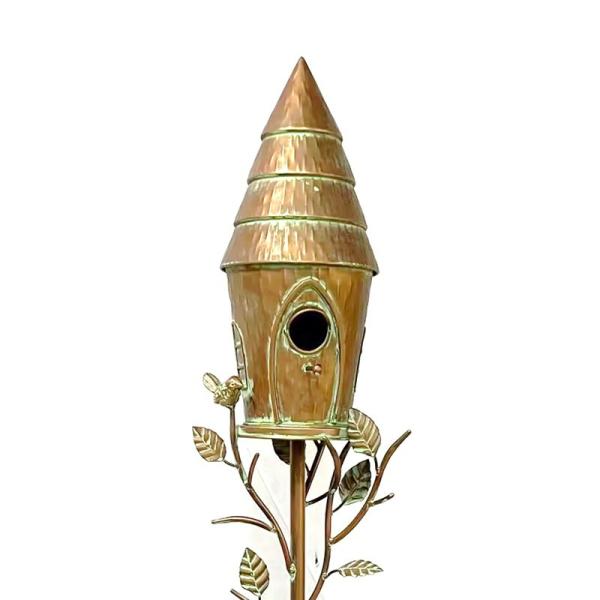 Backyard Birding |  Conical Roof Birdhouse Stake Backyard Birding Backyard Birding