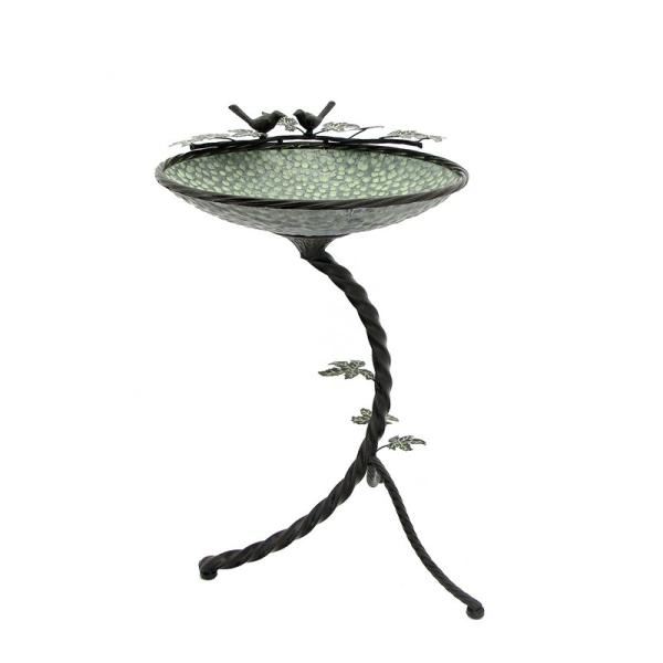 Backyard Birding |  Galvanized Birdbath With Branch Stand Backyard Birding Backyard Birding