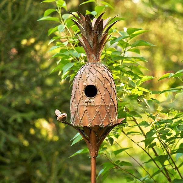 Backyard Birding |  Pineapple Shaped Copper Finish Birdhouse Backyard Birding Backyard Birding