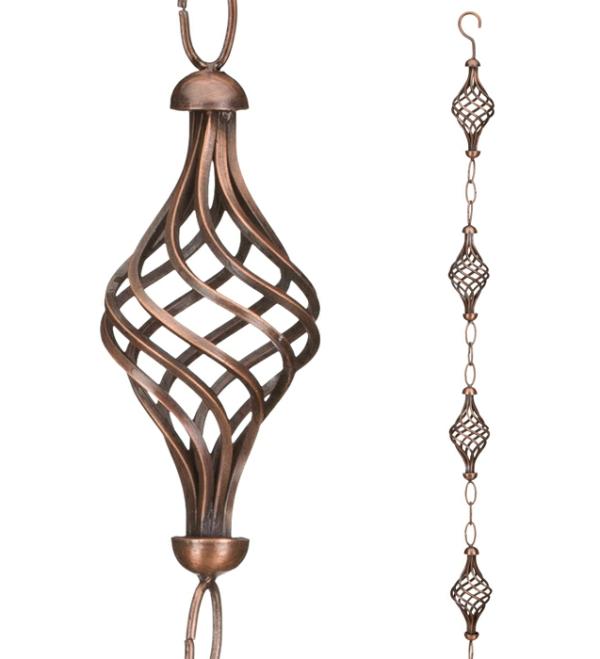 Garden Accents |  100" Master Finial Rain Chains (Set Of 2) Garden Garden Accents