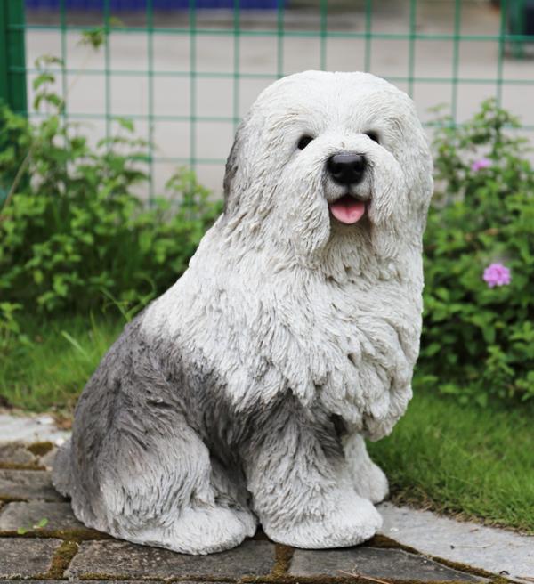 Garden Accents |  18" Old English Sheepdog "Ultra-Realistic" Garden Garden Accents