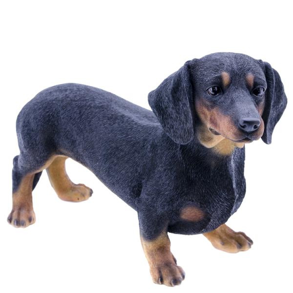 Garden Accents |  19.5" Dachshund Statue Standing "Ultra-Realistic" Garden Garden Accents