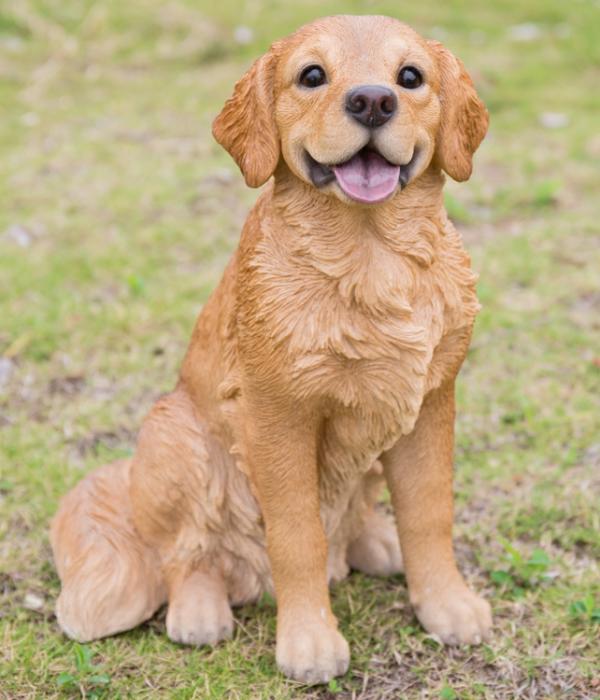 Garden Accents |  21" Golden Retriever Sitting "Ultra-Realistic" Garden Garden Accents