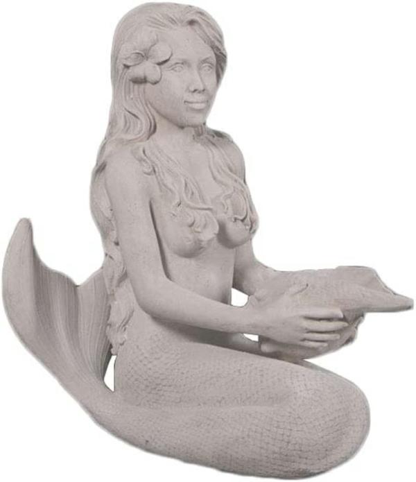 Garden Accents |  25" Island Princess Mermaid – Roman Stone Garden Garden Accents