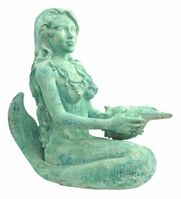 Garden Accents |  25" Island Princess Mermaid – Shipwreck Finish Garden Garden Accents