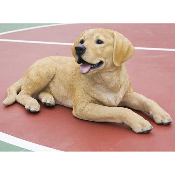 Garden Accents |  31" Yellow Labrador Lying Down "Ultra-Realistic" Garden Garden Accents