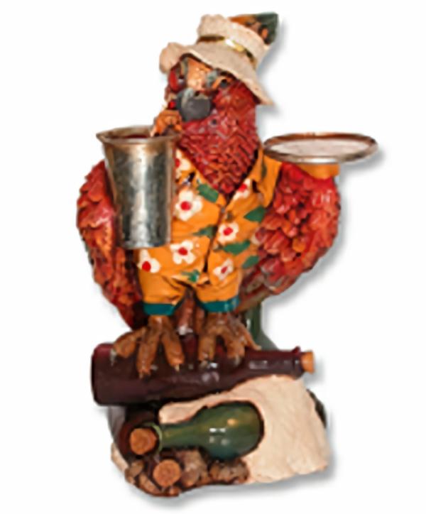 Garden Accents |  35" Pirate Parrot Butler Garden Garden Accents