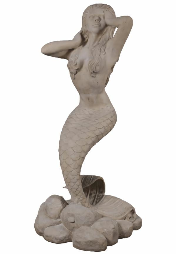 Garden Accents |  59" Standing Mermaid Goddess Garden Garden Accents