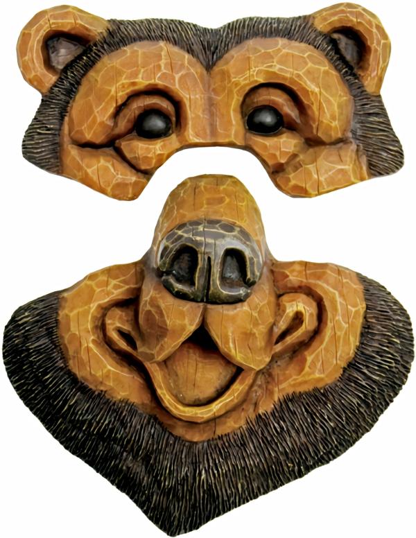 Garden Accents |  Bear Tree Face Garden Garden Accents