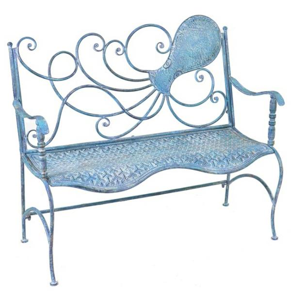 Garden Accents |  Coastal Octopus Bench Garden Garden Accents