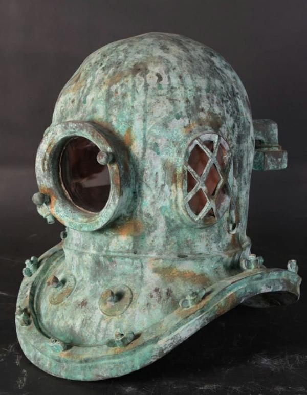 Garden Accents |  Diving Helmet Statue – Shipwreck Finish Garden Garden Accents