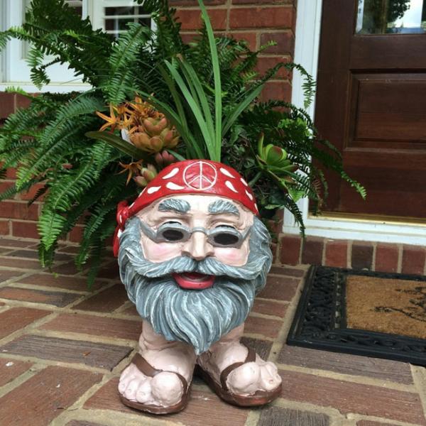 Garden Accents |  Hippie Face Planter – Jerry Garden Garden Accents