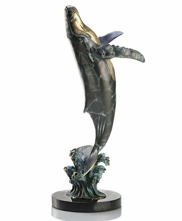 Garden Accents |  Large Humpback Whale Statue Garden Garden Accents