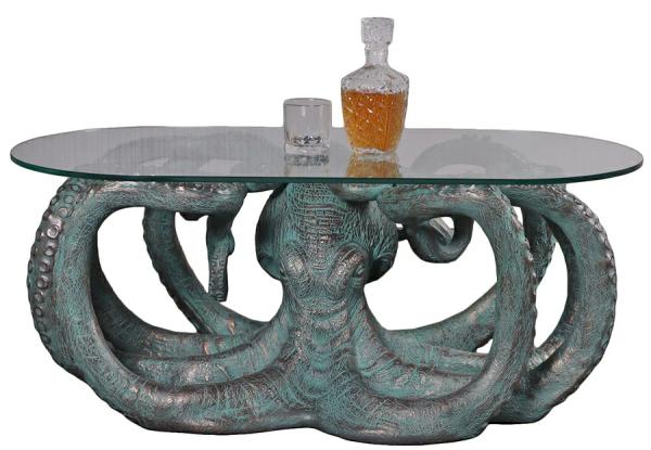 Garden Accents |  Large Octopus Coffee Table – Verde Bronze Garden Garden Accents