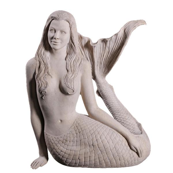 Garden Accents |  Large Sultry Mermaid Statue – Roman Stone Finish Garden Garden Accents