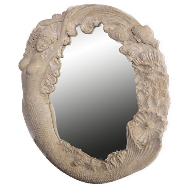 Garden Accents |  Nude Mermaid’s Reef Mirror – Roman Stone Garden Garden Accents