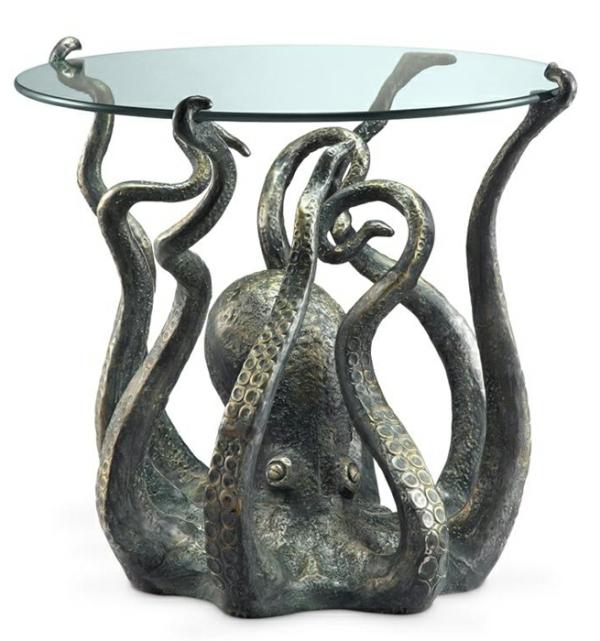 Garden Accents |  Octopus Of Sea End Table Garden Garden Accents