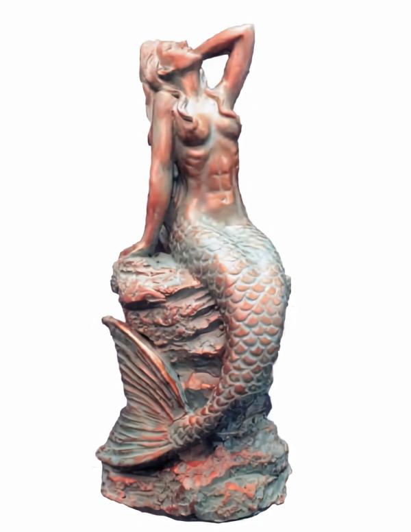 Garden Accents |  Sexy Mermaid – Bronze Patina Garden Garden Accents