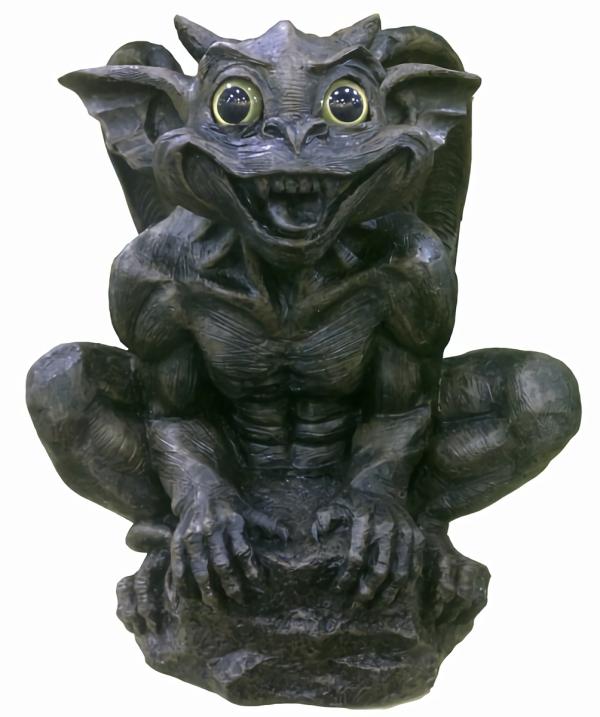 Garden Accents |  Solar Gargoyle Statue Garden Garden Accents