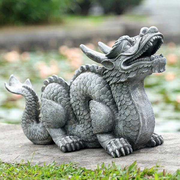 Garden Accents |  Traditional Dragon Garden Sculpture Garden Garden Accents