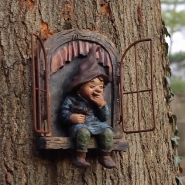 Garden Accents |  Tree Window – Laughing Gnome Garden Garden Accents