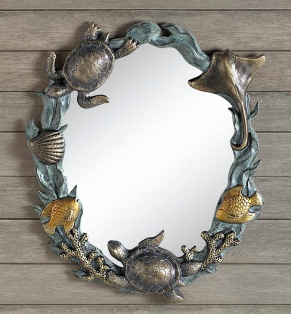 Garden Accents |  Turtles And Sealife Mirror Garden Garden Accents