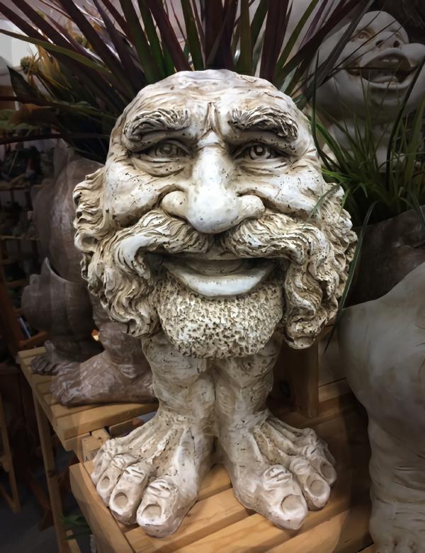 Garden Accents |  Uncle Axle Face Planter – Antique Finish Garden Garden Accents