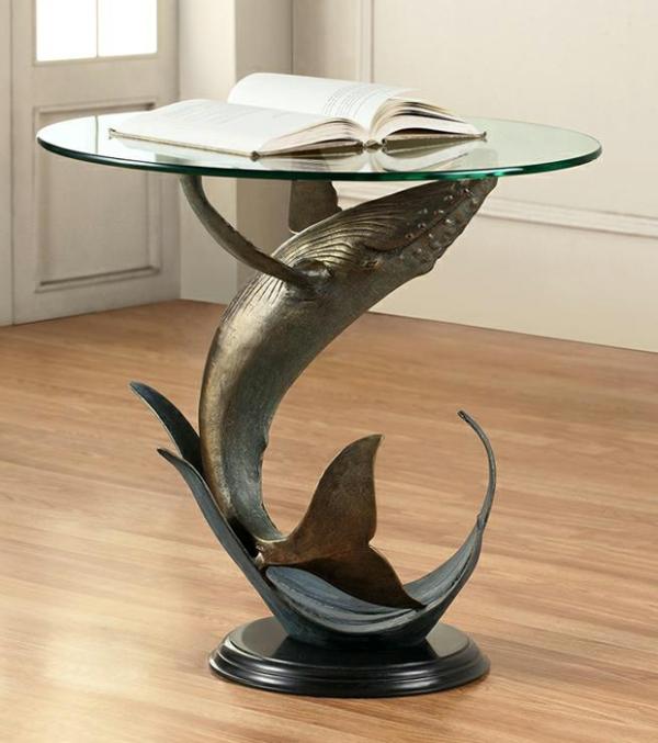 Garden Accents |  Whale End Table Garden Garden Accents