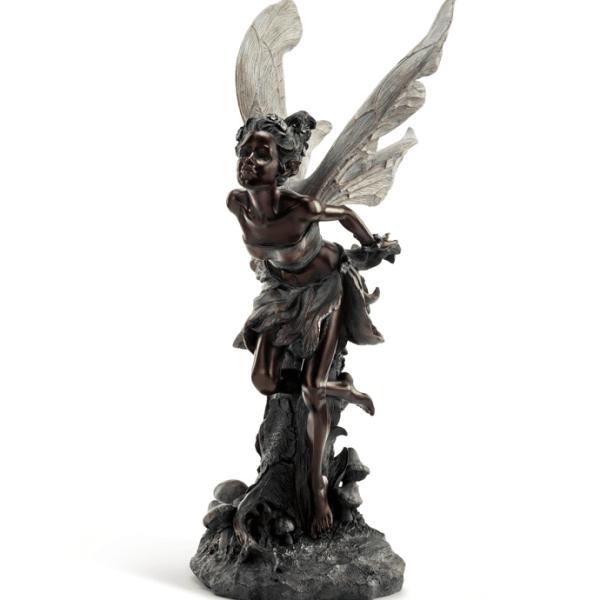 Garden Fairies |  Small Kissing Fairy – Bronze Garden Garden Fairies