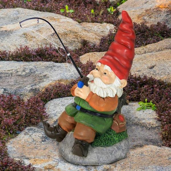 Garden Gnomes |  Fishing Gnome Garden Garden Gnomes