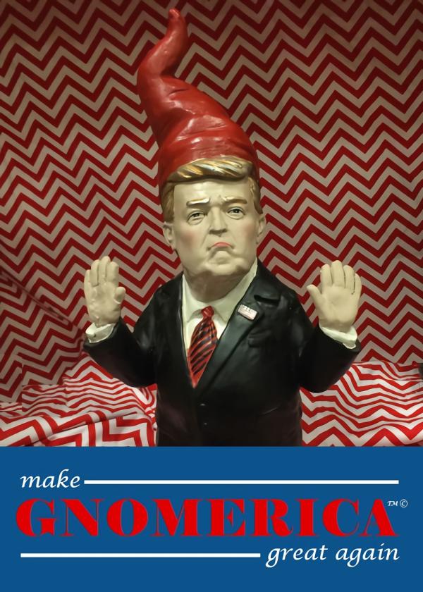 Garden Gnomes |  Gnomedonald: Commander In Chief Garden Garden Gnomes