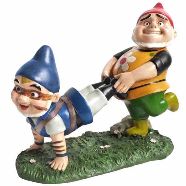 Garden Gnomes |  Gnomeo & Tybalt Gnome Statue Garden Garden Gnomes