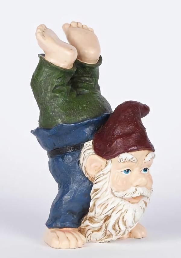 Garden Gnomes |  Hand Stand Gnome Garden Garden Gnomes