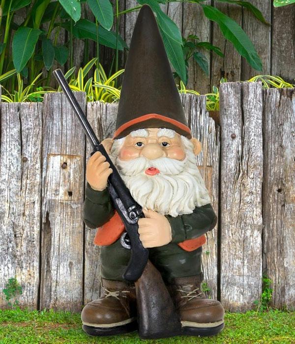 Garden Gnomes |  Hunting Gnome Garden Garden Gnomes