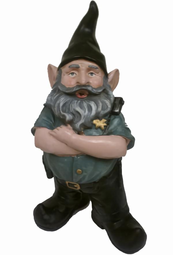 Garden Gnomes |  Police Gnome Garden Garden Gnomes