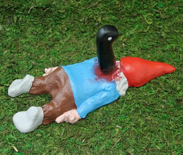 Garden Gnomes |  Zombie Gnome: Impaled Isaac Garden Gnome Garden Garden Gnomes