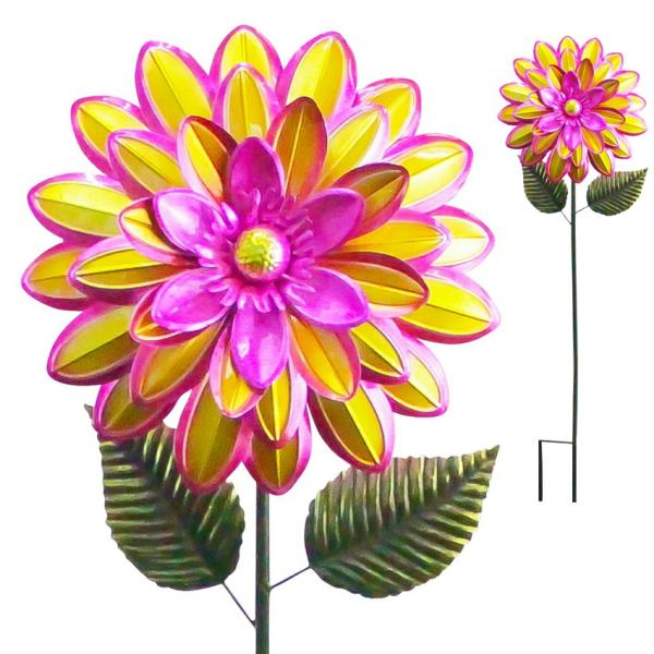 Garden Stakes |  Metal Dahlia Flower Stake – Pink Garden Garden Stakes