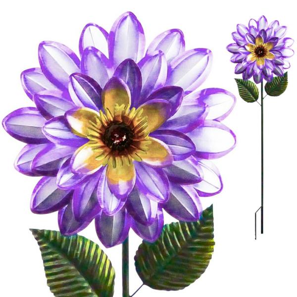 Garden Stakes |  Metal Dahlia Flower Stake – Purple Garden Garden Stakes