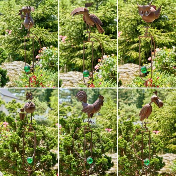 Garden Stakes |  Set Of 6 Rocking Animals Stakes Garden Garden Stakes