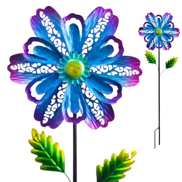 Garden Stakes |  Spring Flower Garden Stake – Blue Garden Garden Stakes