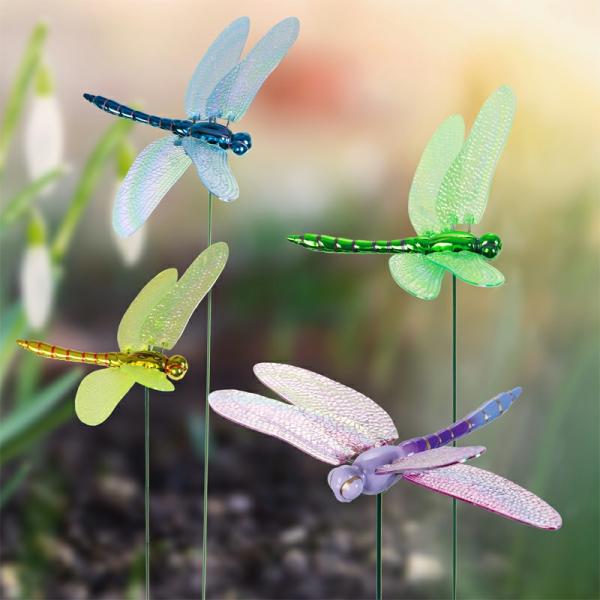 Garden Stakes |  Windy Wings Dragonfly Garden Stakes (Set Of 6) Garden Garden Stakes