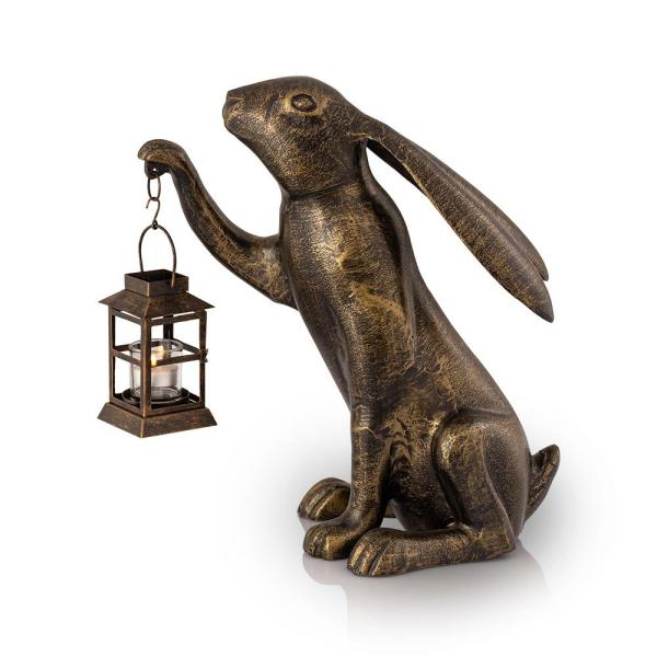 Garden Statues |  Big Bunny With Garden Lantern Garden Garden Statues