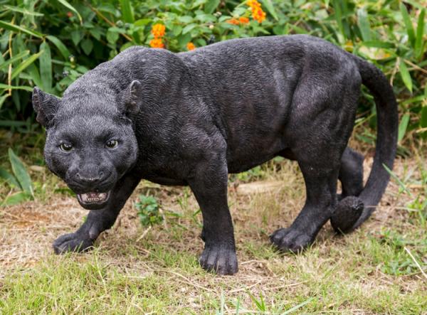 Garden Statues |  Black Panther Stalking Statue "Ultra-Realistic" Garden Garden Statues