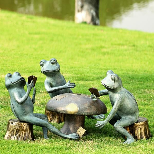 Garden Statues |  Card Cheat Frogs Garden Sculpture Garden Garden Statues