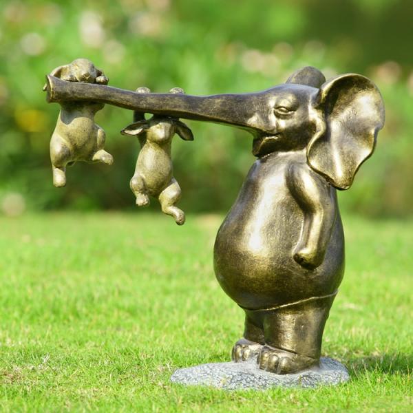 Garden Statues |  Elephant Fun Garden Sculpture Garden Garden Statues