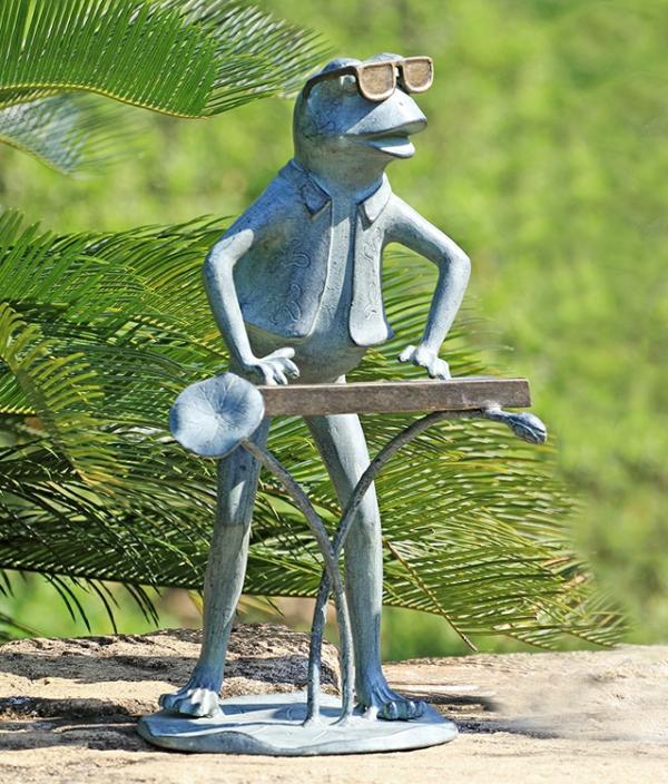 Garden Statues |  Jazzy Keyboard Frog Garden Sculpture Garden Garden Statues