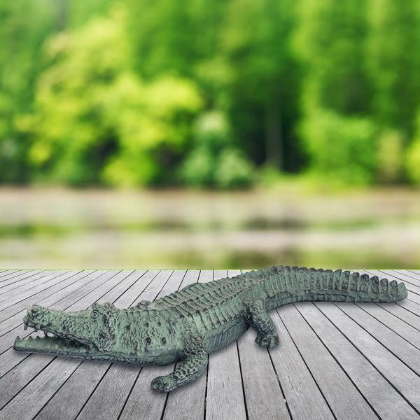 Garden Statues |  Mean Old Alligator – Aluminum Garden Garden Statues