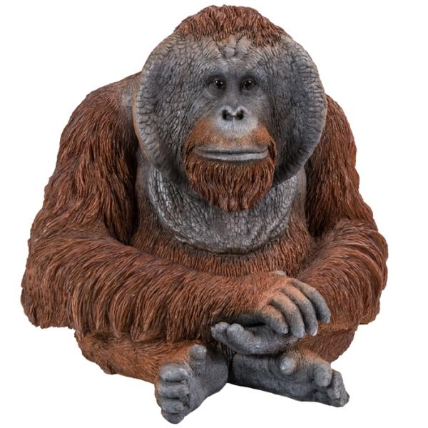 Garden Statues |  Orangutan Sitting "Ultra-Realistic" Garden Garden Statues