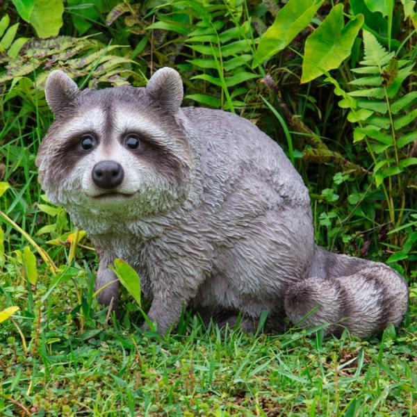 Garden Statues |  Raccoon Statue – Standing "Ultra-Realistic" Garden Garden Statues