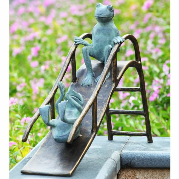 Garden Statues |  Sliding Frogs Garden Sculpture Garden Garden Statues